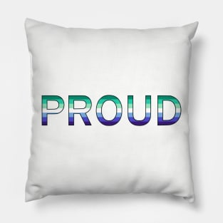 Proud (Gay Man Pride Colors) Pillow