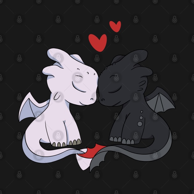 Love of dragons, Black fury & Light fury, Httyd characters, Toothless by PrimeStore