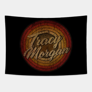 arjunthemaniac, circle retro faded Tracy Morgan Tapestry