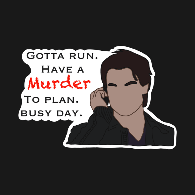 Damon Busy Day Sticker by irelandefelder