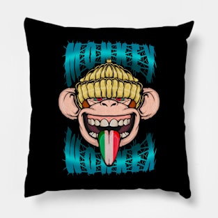 monkey punk Pillow