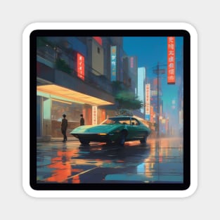 Neo Tokyo city aesthetic Magnet