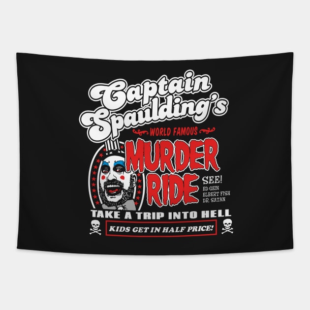 Captain Spaulding Murder Ride Tapestry by Fuzzy Bear