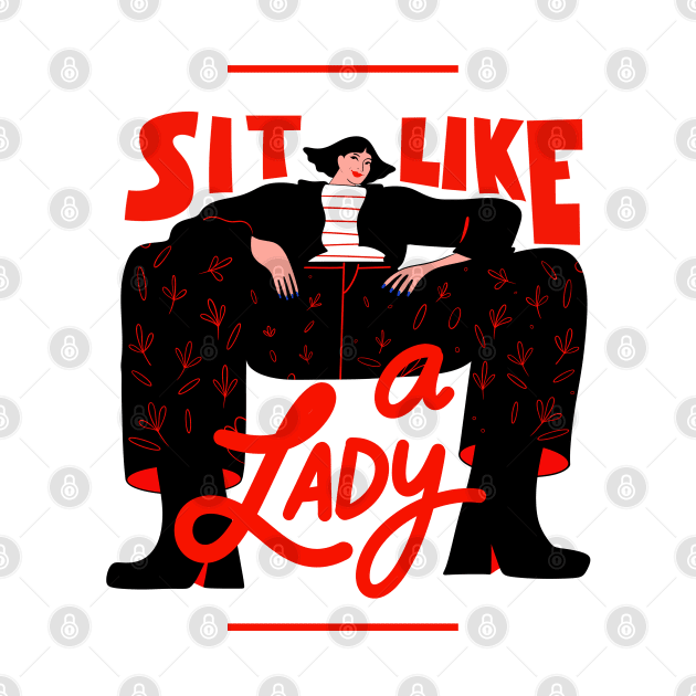 Sit like a lady by eternalshadeart