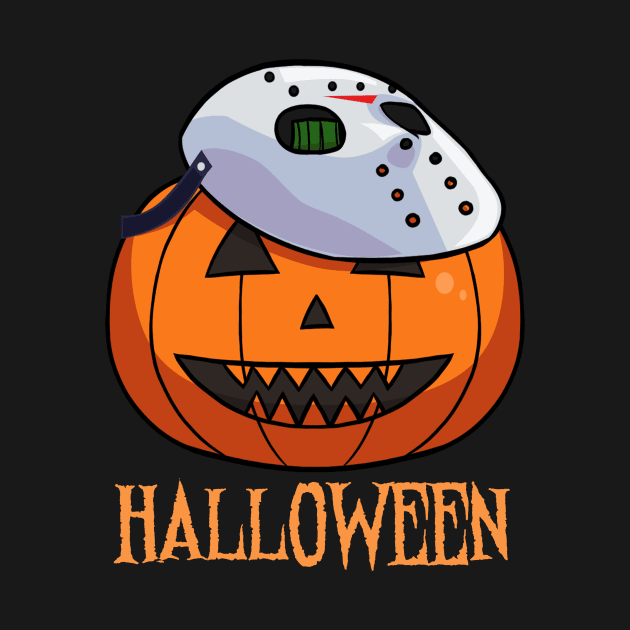 Jason Friday 13th Halloween Pumpkin by Noseking