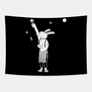 Rabbit Bartender Tapestry