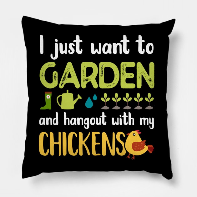 Gardening Humor Gift Pillow by PixelArt