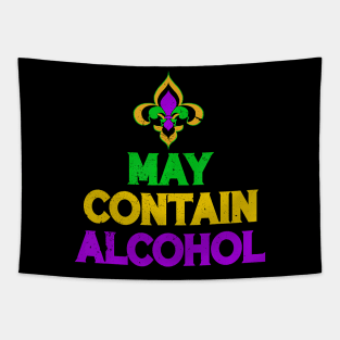 May Contain Alcohol Mardi Gras 2022 Tapestry