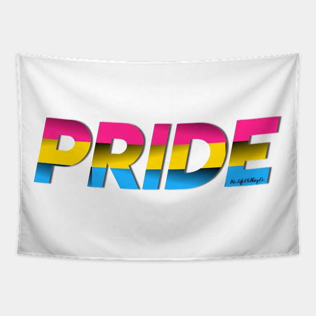 LGBTQ+ PRIDE: Pansexual Pride Flag Tapestry by BiLifeClothingCo