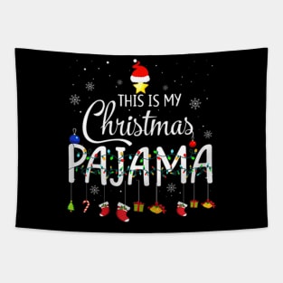 This Is My Christmas Funny Xmas Light Tree Tapestry