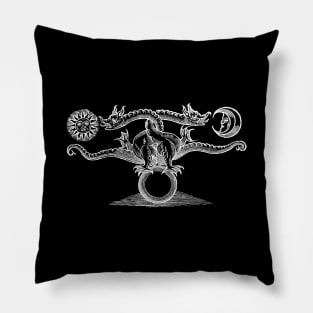 Alchemical Dragons-Theatrum Chemicum Britannicum-Alchemy Pillow