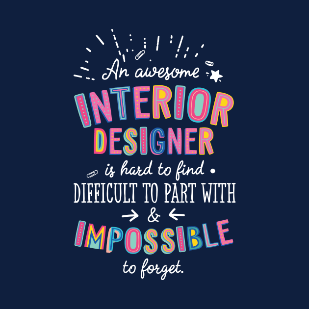 An awesome Interior Designer Gift Idea - Impossible to Forget Quote by BetterManufaktur