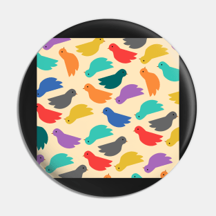 Colorful birds Pin