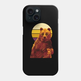 Sunglasses Bear retro Stylish Phone Case