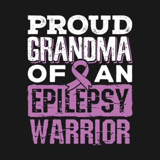 Epilepsy Awareness Shirt - Proud Grandma of Epilepsy Warrior T-Shirt
