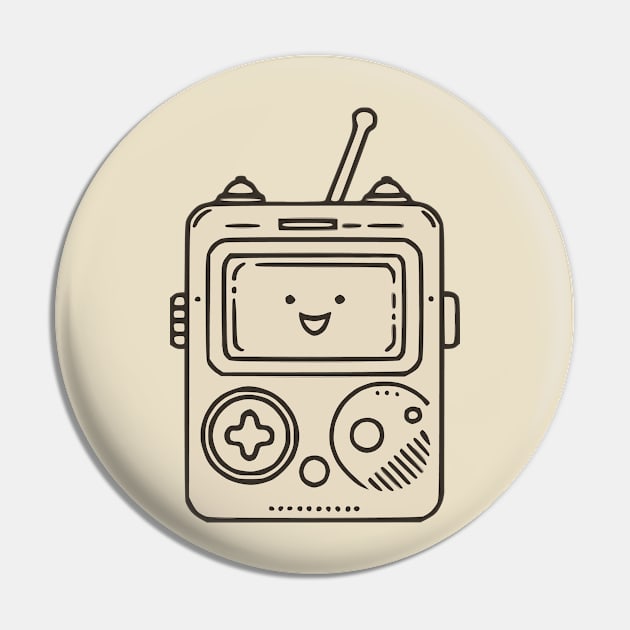 Line art of a Talkboy Pin by design/you/love