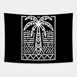 Palm Tree (White) Tapestry