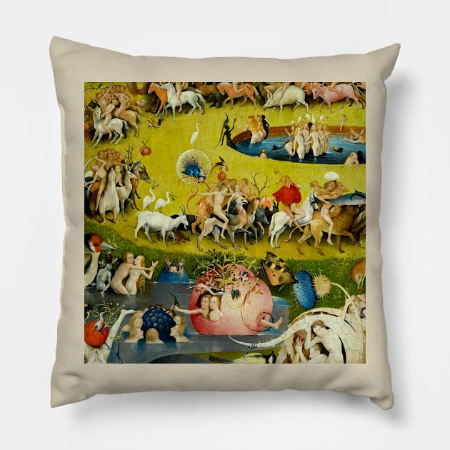 The Garden of Earthly Delights 3 Pillow by truthtopower