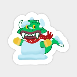 Hodag in Snowman Magnet