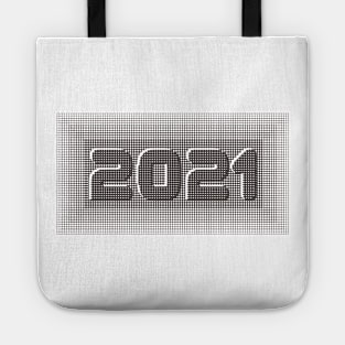 Happy New Year 2021 Block Illusion Design Tote