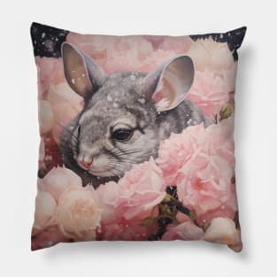 Chinchila Rose Pillow