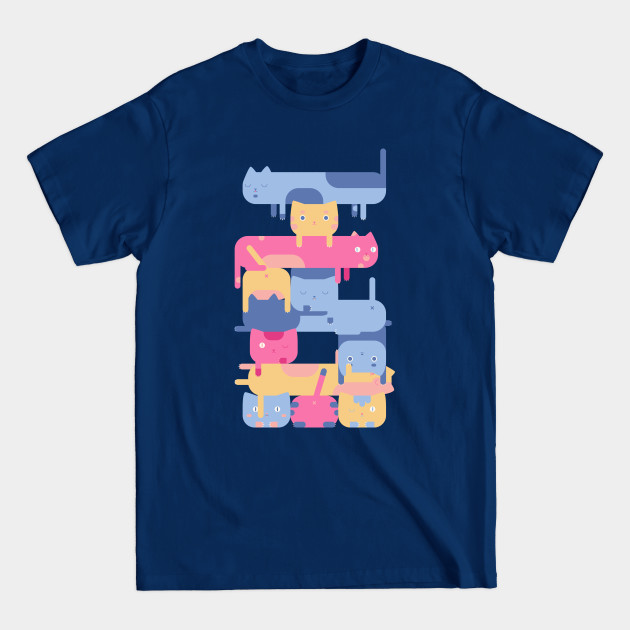 Stacked Cats - Cats - T-Shirt