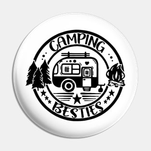 Camping Besties Pin