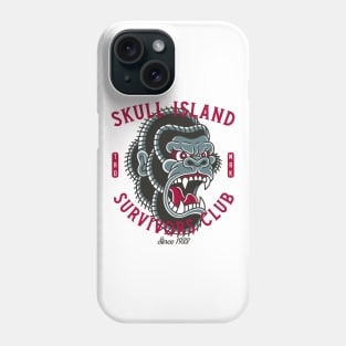 Skull Island Survivors Club - Gorilla - Vintage Traditional Tattoo Phone Case