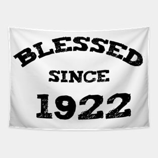 Blessed Since 1922 Cool Blessed Christian Birthday Tapestry