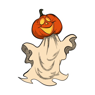 Pumpkin Head Ghost T-Shirt