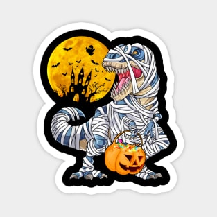 Halloween Shirts for Boys Kids Dinosaur T rex Mummy Pumpkin Magnet