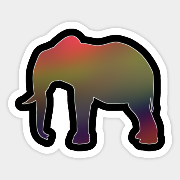 elephant animal zoo 431 elephant sticker teepublic au