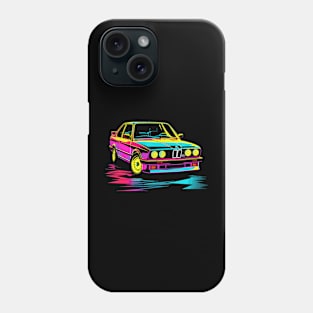 BMW E30 - Rainbow Phone Case