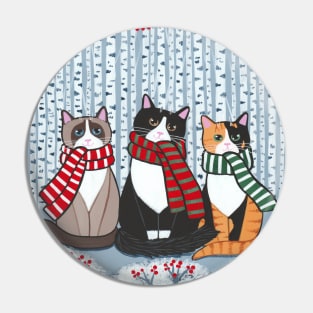 The Winter Cats! Pin