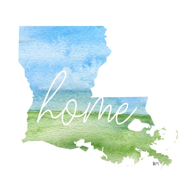 Louisiana Home State by RuthMCreative