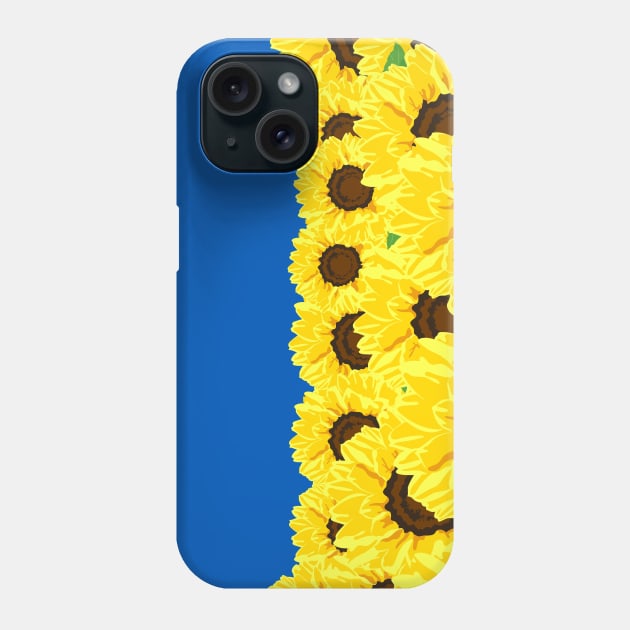 Ukrainian Sunflowers Phone Case by RandomGoodness