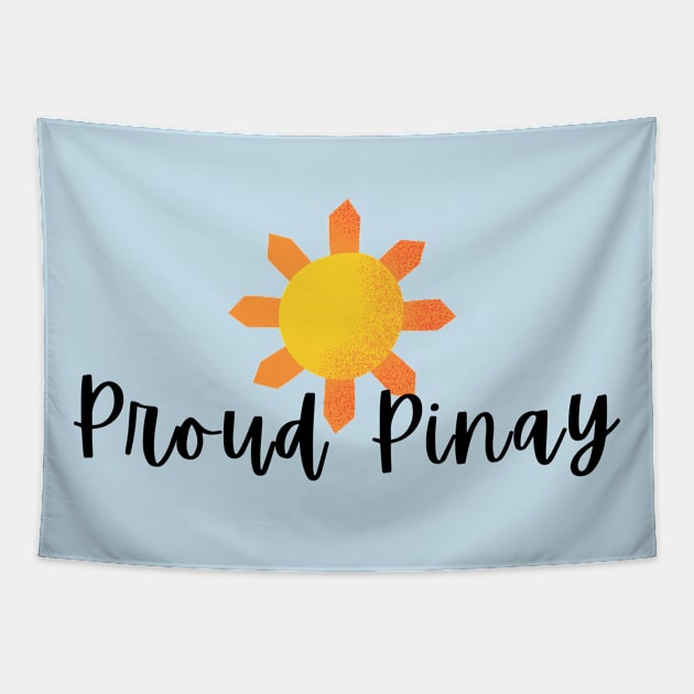 Sun Proud Pinay Filipino statement roots Tapestry by CatheBelan