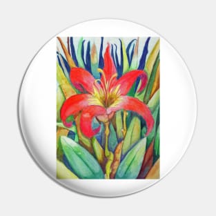 Oriental Lily Pin