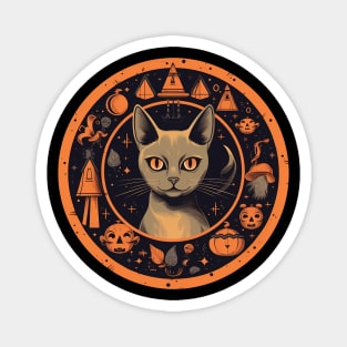 Abyssinian Cat Halloween, Cat Lover Magnet