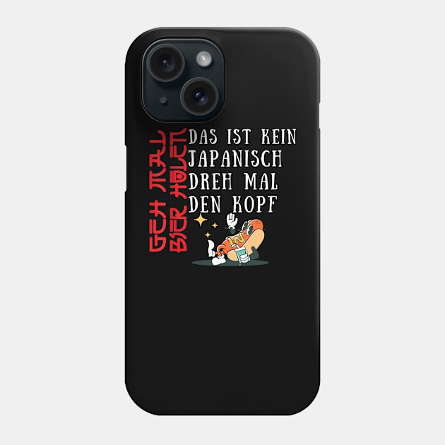 Herren Biertrinker Geh mal Bier holen Phone Case by Helen Morgan