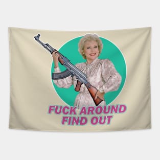 Betty White - F*ck Around Find Out Tapestry