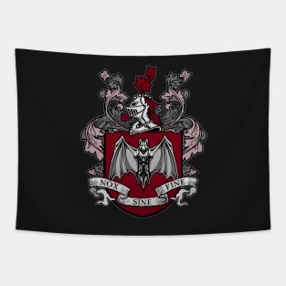 Bat Crest (Red) Tapestry