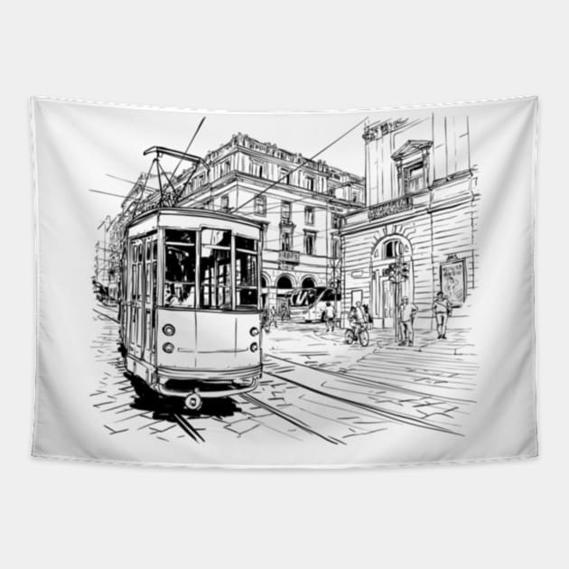 Monorail Tapestry by Kdesign