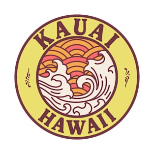 Kauai Hawaii Surf Badge T-Shirt