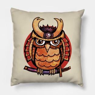 Samurai Owl Pillow