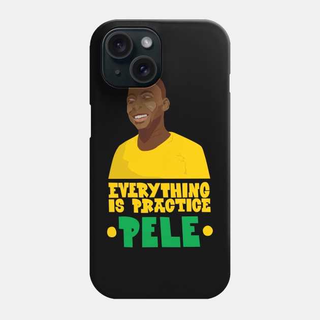 Pele - Famous footballers - R.I.P Pele Phone Case by Boogosh