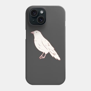 White crow art Phone Case