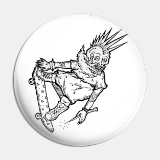 Punk Skater Magician Pin