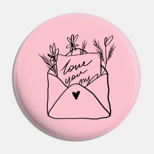 love letter Pin