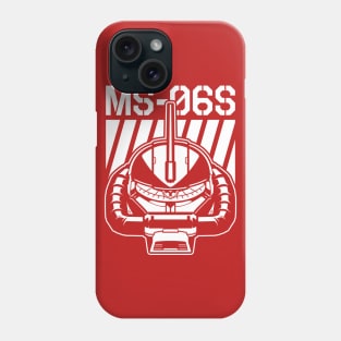 Zaku II MS 06S White Phone Case